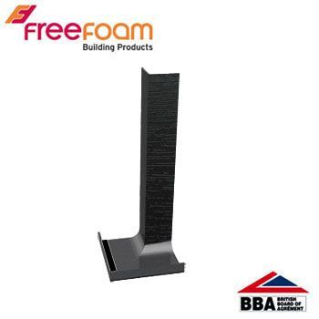 Product image for uPVC Fascia Board Internal Corner (Square Edge) 300mm - Black Ash
