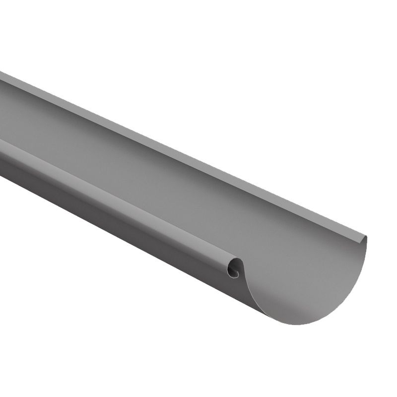 Product image for Lindab 190mm Half Round Guttering - Anthracite Metallic