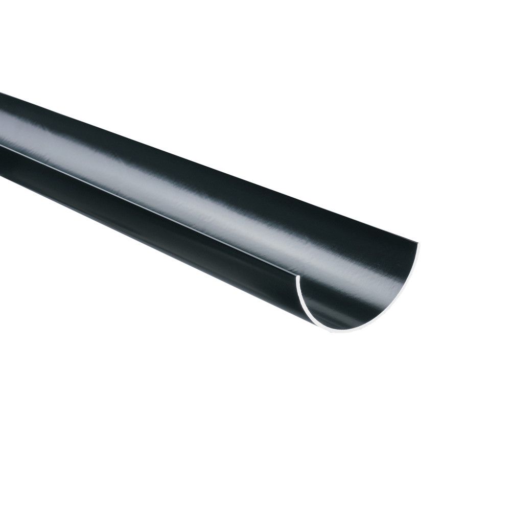 Product image for Brett Martin Plastic Guttering Half Round Style 4m Length 112mm - Black