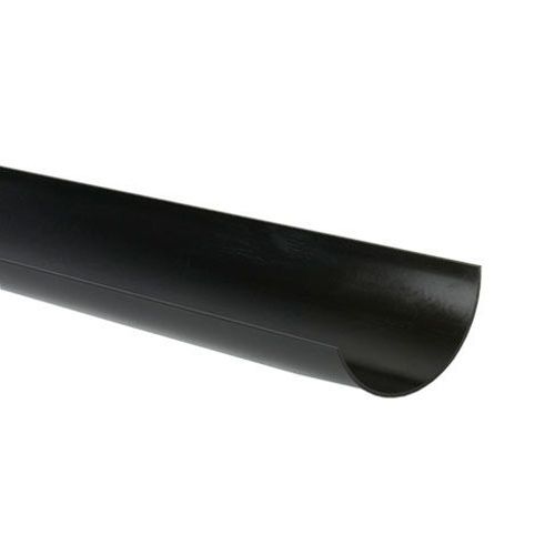 Product image for Brett Martin Plastic Guttering Half Round Style 2m Length 112mm - Black