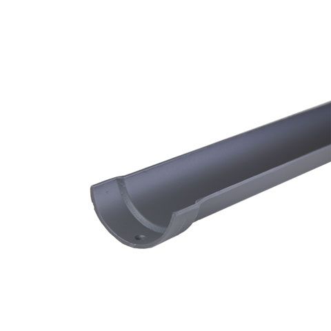 Product image for Cast Iron Half Round Guttering Length 1.8m - 150mm Primed Finish