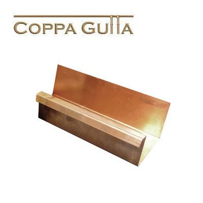 Image of Metal Gutta Copper 90mm Box Gutter - 2.4m