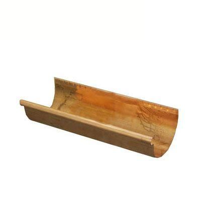 Product image for Metal Gutta Copper 125mm Half Round Gutter - 2.4m