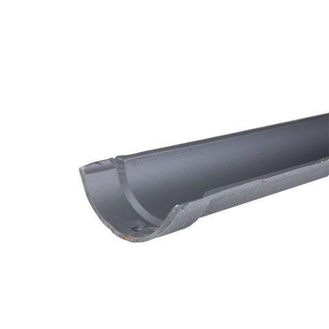 Product image for Cast Iron Half Round Beaded Guttering Length 1.8m -125mm Primed Finish