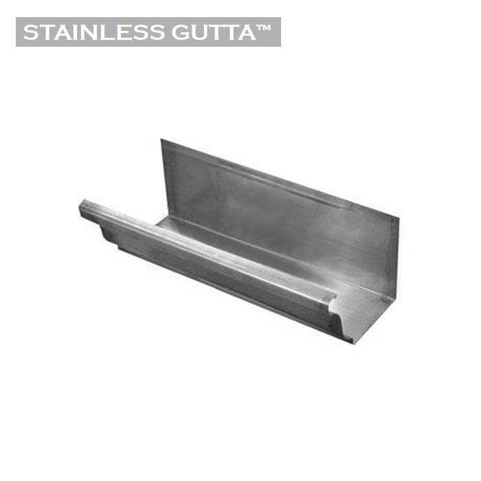 Product image for Metal Gutta Stainless Steel 152mm Ogee Gutter - 2.4m