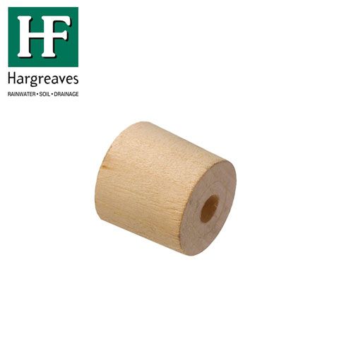 Product image for Cast Iron Downpipe Wooden Bobbin - 30mm Projection