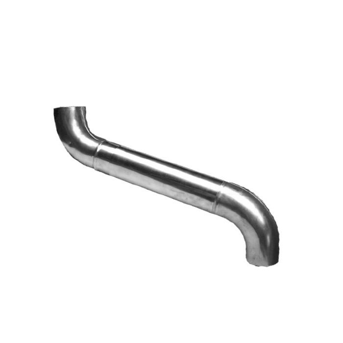 Product image for Metal Gutta Stainless Steel Round 80mm Downpipe Swan Neck