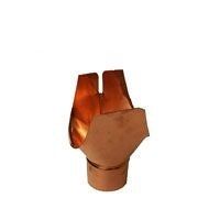 Product image for Metal Gutta Copper 125mm Half Round Gutter Swiss Outlet - 80mm