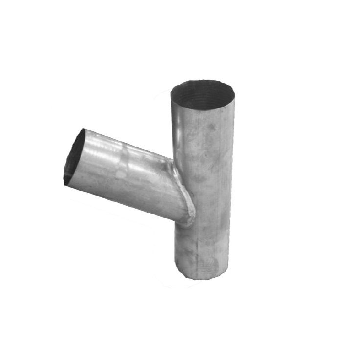 Product image for Metal Gutta Stainless Steel Round 80mm Downpipe Branch