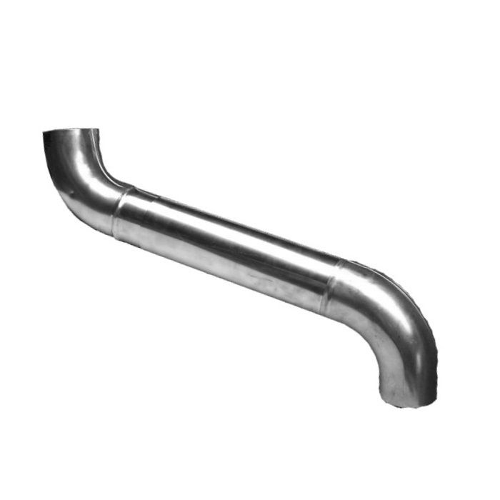 Product image for Metal Zinc Round 80mm Downpipe Swan Neck