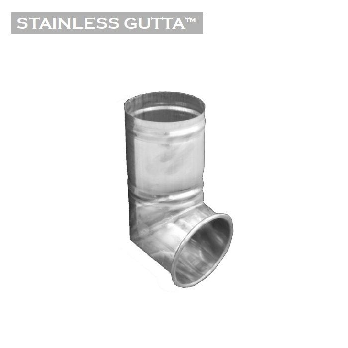 Product image for Metal Gutta Stainless Steel Round 80mm Downpipe Shoe