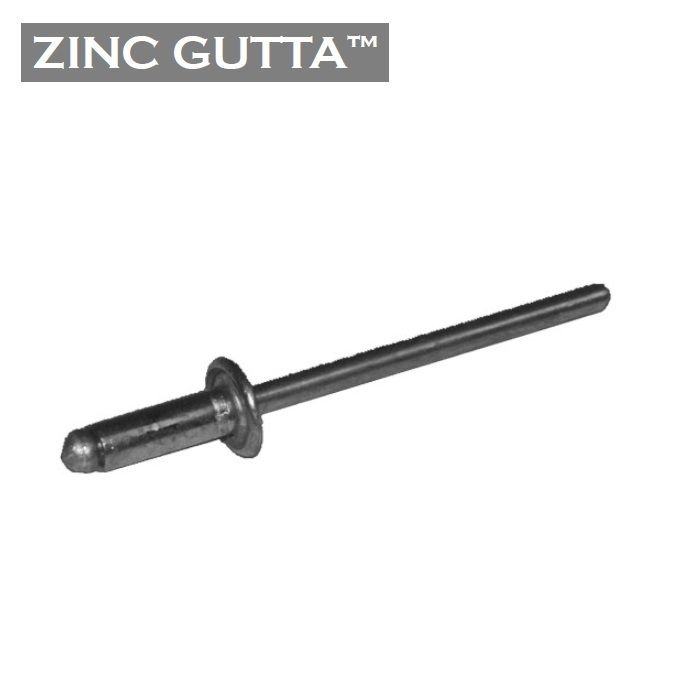 Product image for Metal Gutta Zinc Gutter Rivets 3.9 x 11mm - Bag of 100