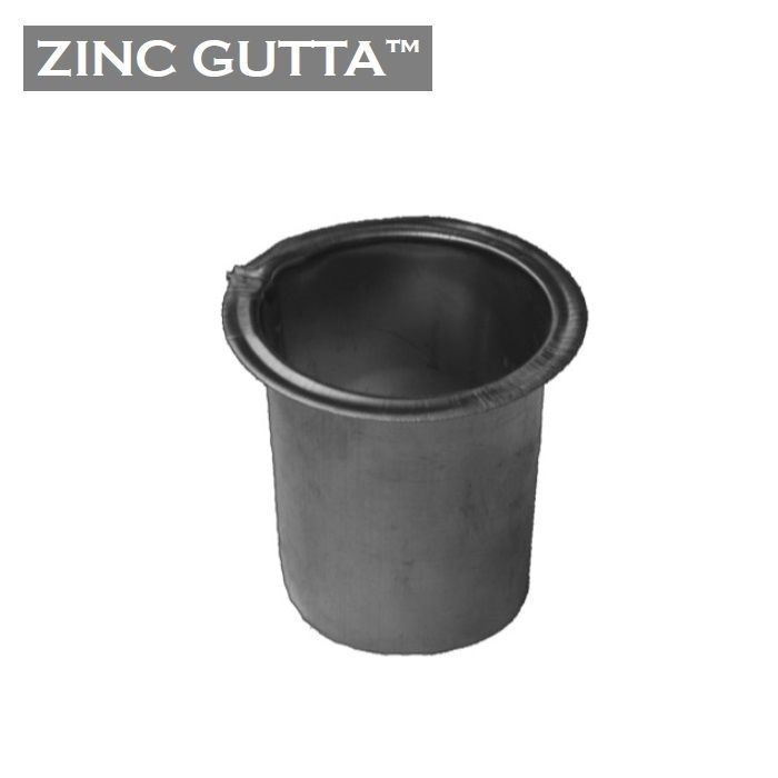 Product image for Metal Gutta Zinc 80mm Downpipe Spigot