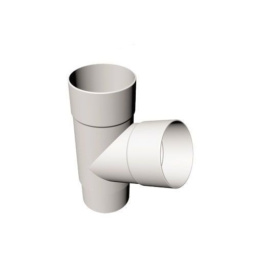 Product image for Freeflow Round Plastic Downpipe 112 Degree Branch White