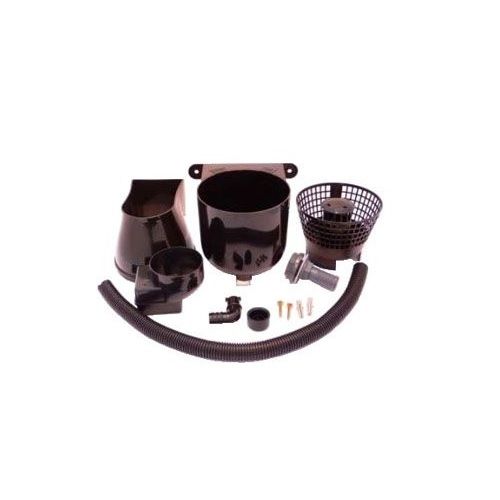 Product image for Lindab Steel Rain Water Diverter Suitable for 75mm & 87mm Downpipes - Black