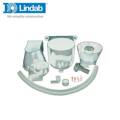 Image of Lindab 75mm & 87mm Steel Rainwater Diverter - White