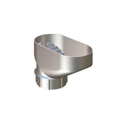 Product image for Lindab 100mm HD Polythene Downpipe Drain Trap - Silver