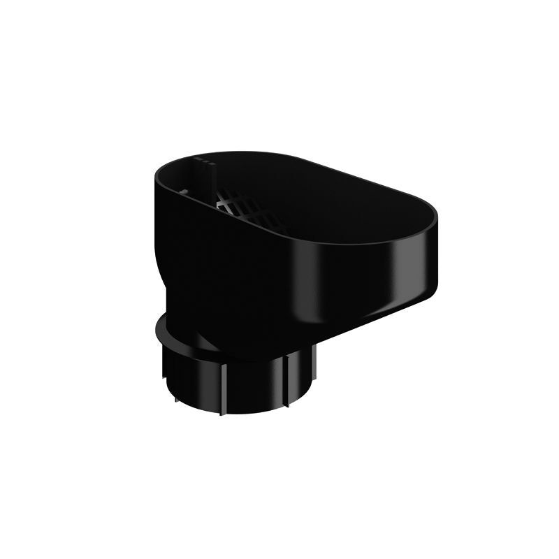 Product image for Lindab 100mm HD Polythene Downpipe Drain Trap - Black