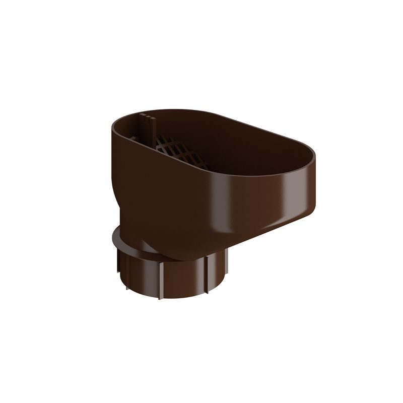 Product image for Lindab 100mm HD Polythene Downpipe Drain Trap - Brown