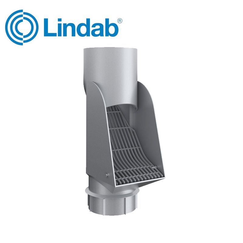 Product image for Lindab 100mm HD Polythene Self Cleaning Steel Leaf Trap