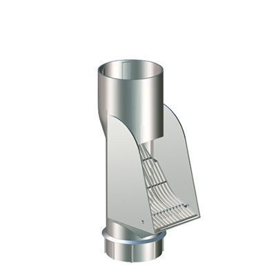 Product image for Lindab 100mm HD Polythene Self Cleaning Steel Leaf Trap