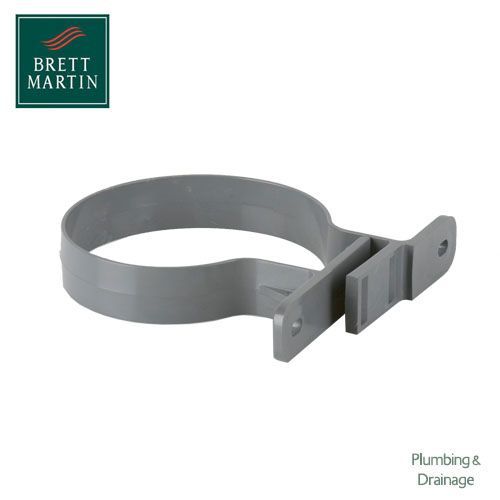 Product image for Cascade Cast Iron Style 110mm Soil Pipe & Socket Bracket (Grey)