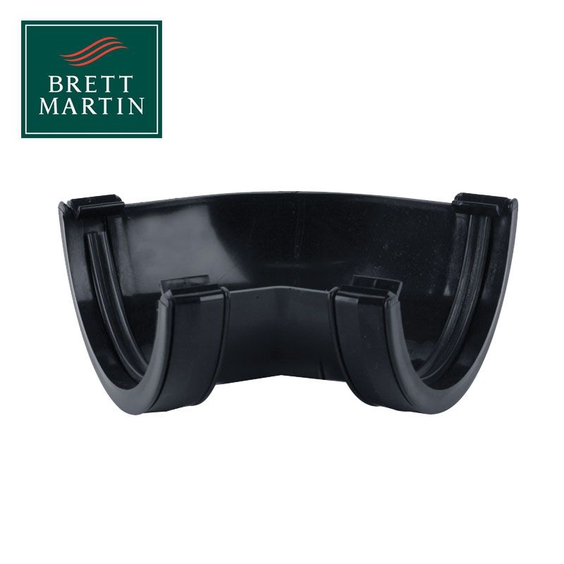 Product image for Brett Martin Plastic Guttering Half Round 135 Degree Angle 112mm - Anthracite Grey