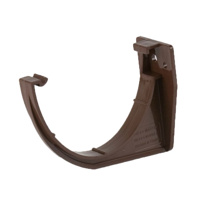 Image of Brett Martin Plastic Guttering Deepstyle Multi Fix Fascia Bracket 115mm - Brown