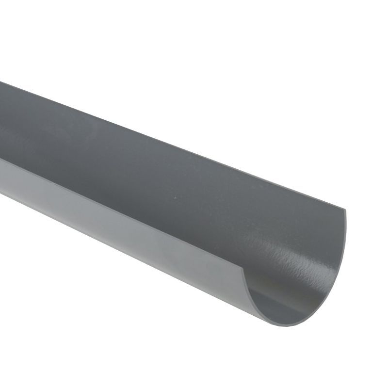 Product image for Brett Martin Plastic Guttering Deepstyle Industrial 4m Length 170mm - Grey