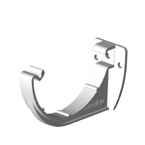 Product image for Freeflow 112mm Half Round Style Plastic Guttering Fascia Bracket - White