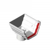 Image of Freeflow Ogee Style Gutter Stopend Outlet - Black