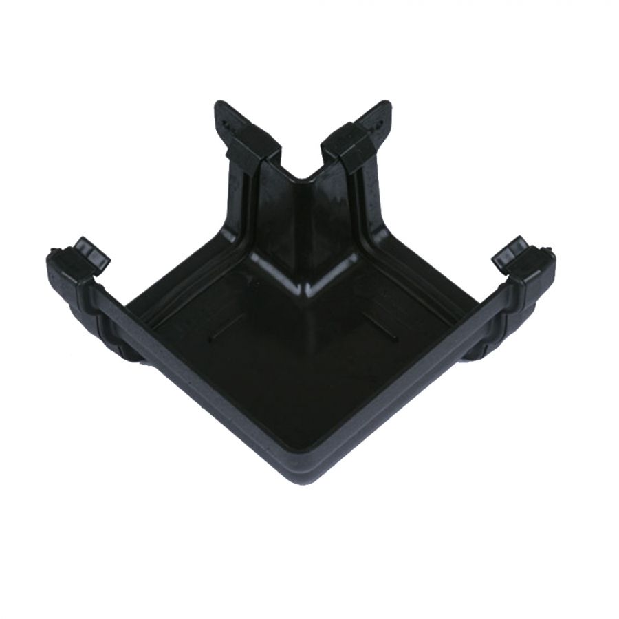 Product image for Cast Iron Style OG Plastic Gutter 90dg Ext Angle 106mm Anthracite Grey
