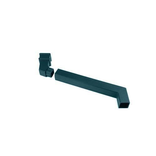 Product image for Cascade Cast Iron Style Square Downpipe Adjustable Offset Bend - Green