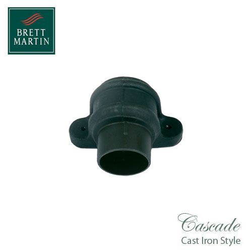 Image of Cascade Cast Iron Style Black 105mm Round Pipe Coupler With Lugs
