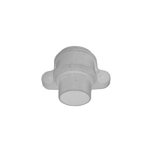 Image of Cascade Cast Iron Style 105mm Round Pipe Coupler With Lugs (White)