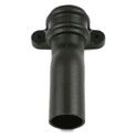Product image for Cascade Cast Iron Style 68mm Plastic Plinth Offset With Lugs - Black