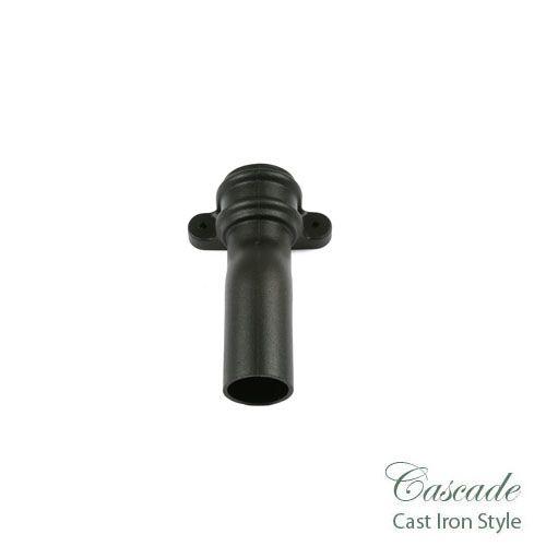 Product image for Cascade Cast Iron Style 68mm Plastic Plinth Offset With Lugs - Black