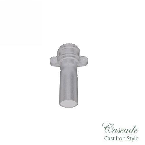 Product image for Cascade Cast Iron Style 68mm Plastic Plinth Offset With Lugs - White