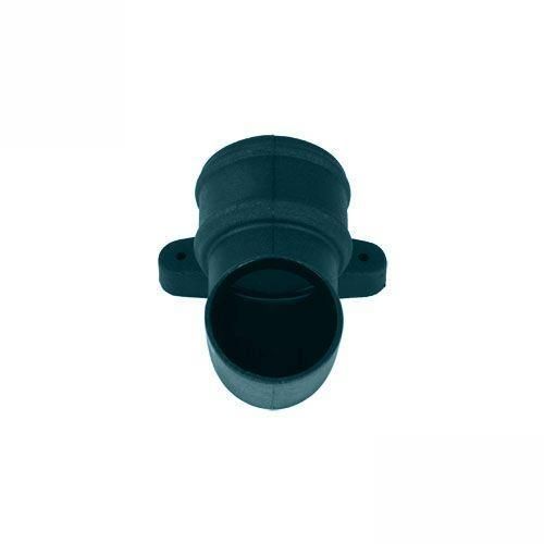 Product image for Cascade Cast Iron Style 105mm Plastic Round Shoe With Lugs (Green)