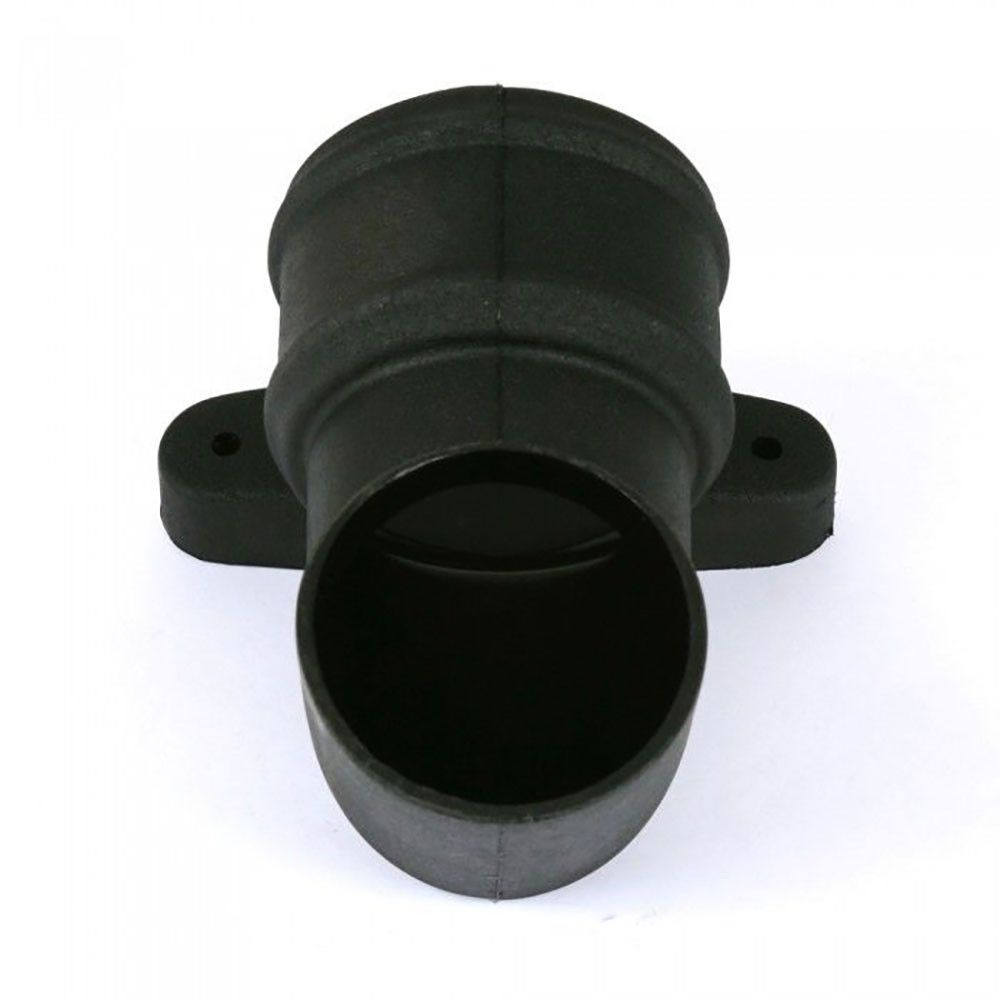 Product image for Cascade Cast Iron Style 105mm Plastic Round Shoe With Lugs (Grey)