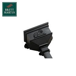 Product image for Cascade Cast Iron Style 65mm & 68mm Long Hopper With Lion (Black)