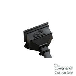 Product image for Cascade Cast Iron Style 65mm & 68mm Small Hopper With Lion (Black)