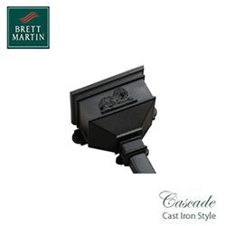 Product image for Cascade Cast Iron Style 65mm & 68mm Small Hopper With Lion (Grey)