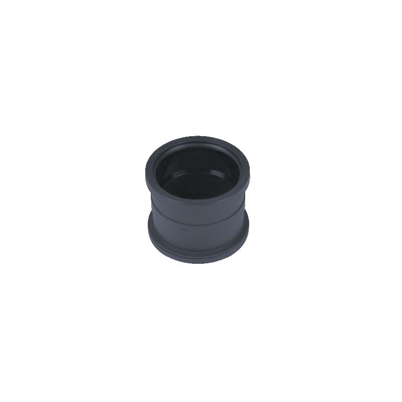 Product image for Cast Iron Style Soil Pipe Socket Coupler 110mm - Anthracite Grey