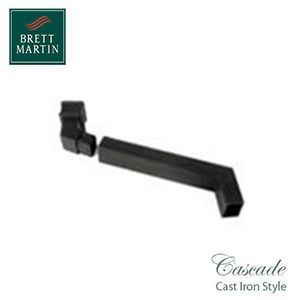 Image of Cascade Cast Iron Style Black 100 x 75mm Adjustable Side Offset