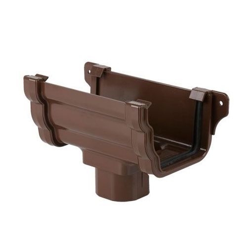 Product image for Brett Martin Plastic Guttering Ogee Prostyle Running Outlet 106mm - Brown