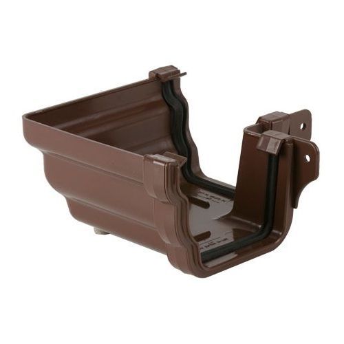 Product image for Brett Martin Plastic Guttering Ogee Prostyle 90 Degree External Angle 106mm - Brown