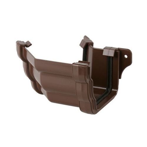 Product image for Brett Martin Plastic Guttering Ogee Prostyle 45 Degree External Angle 106mm Brown