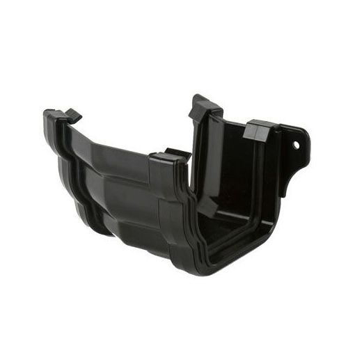 Product image for Brett Martin Plastic Guttering Ogee Prostyle 150 Degree External Angle 106mm Black