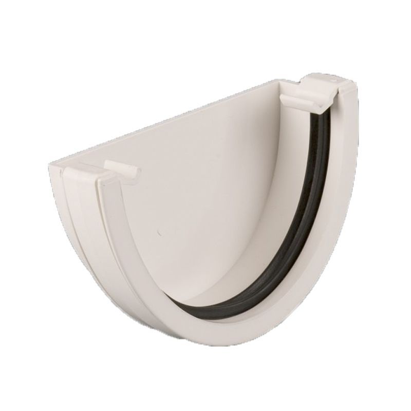 Product image for Brett Martin Plastic Guttering Deepstyle High Capacity External Stopend 115mm White